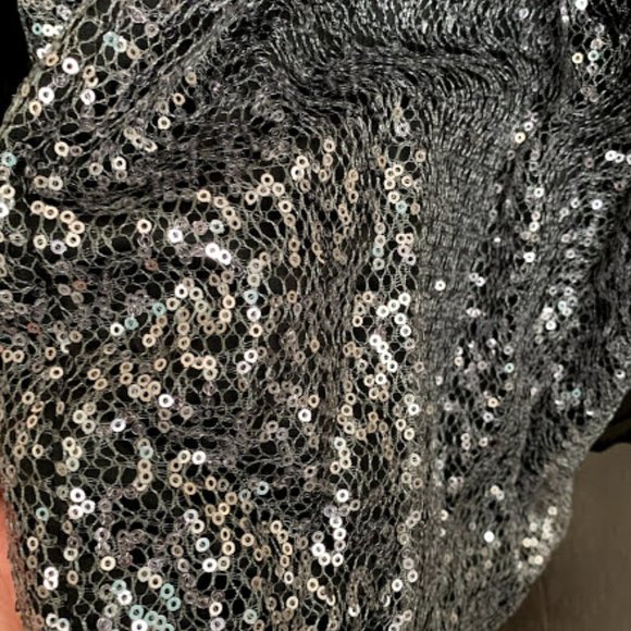 Melanie Lyne Sequins High Low Black Dress - Picture 4 of 6